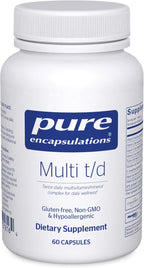 Pure Encapsulations Multi T/D - Complejo Multivitamínico y Mineral - 120 Cápsulas