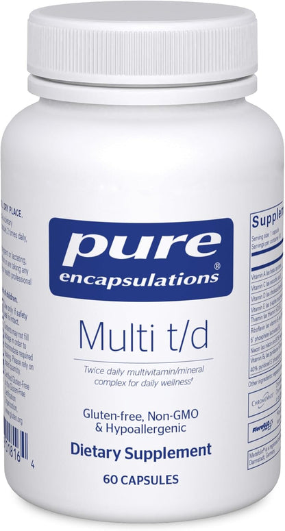 Pure Encapsulations Multi T/D - Complejo – Certificaciones: Si sigues una dieta vegetariana o vegana, busca – Image 8