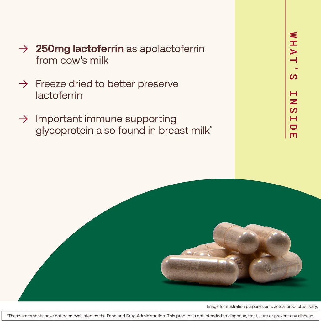 Jarrow Formulas Lactoferrina 250 mg - 60 Cápsulas