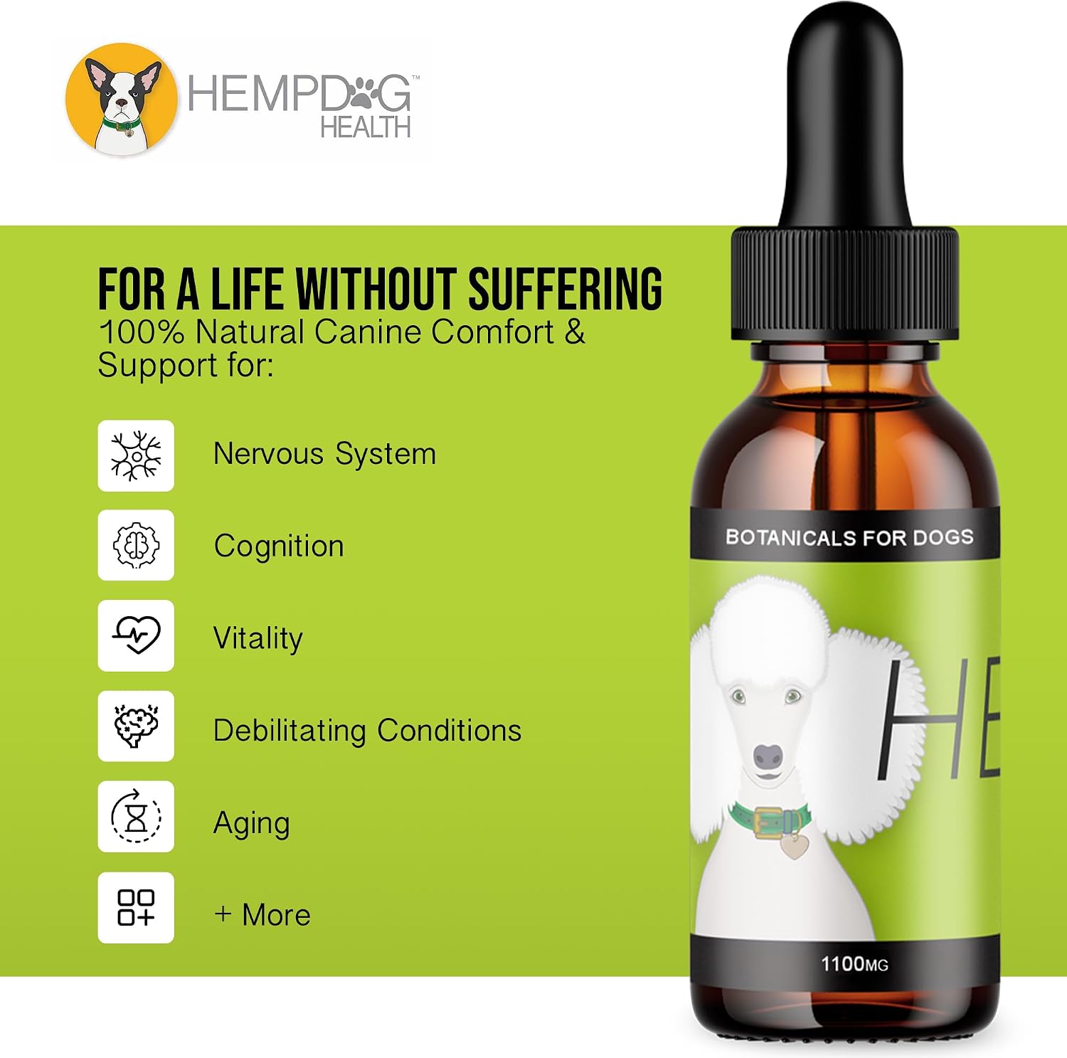 HEAL - Aceite de Cáñamo para Perros - Apoyo Inmunológico y Bienestar Diario