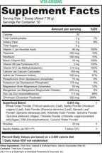 Vitauthority Vita Greens Superfood Powder - Multivitamínico Diario con Probióticos y Prebióticos