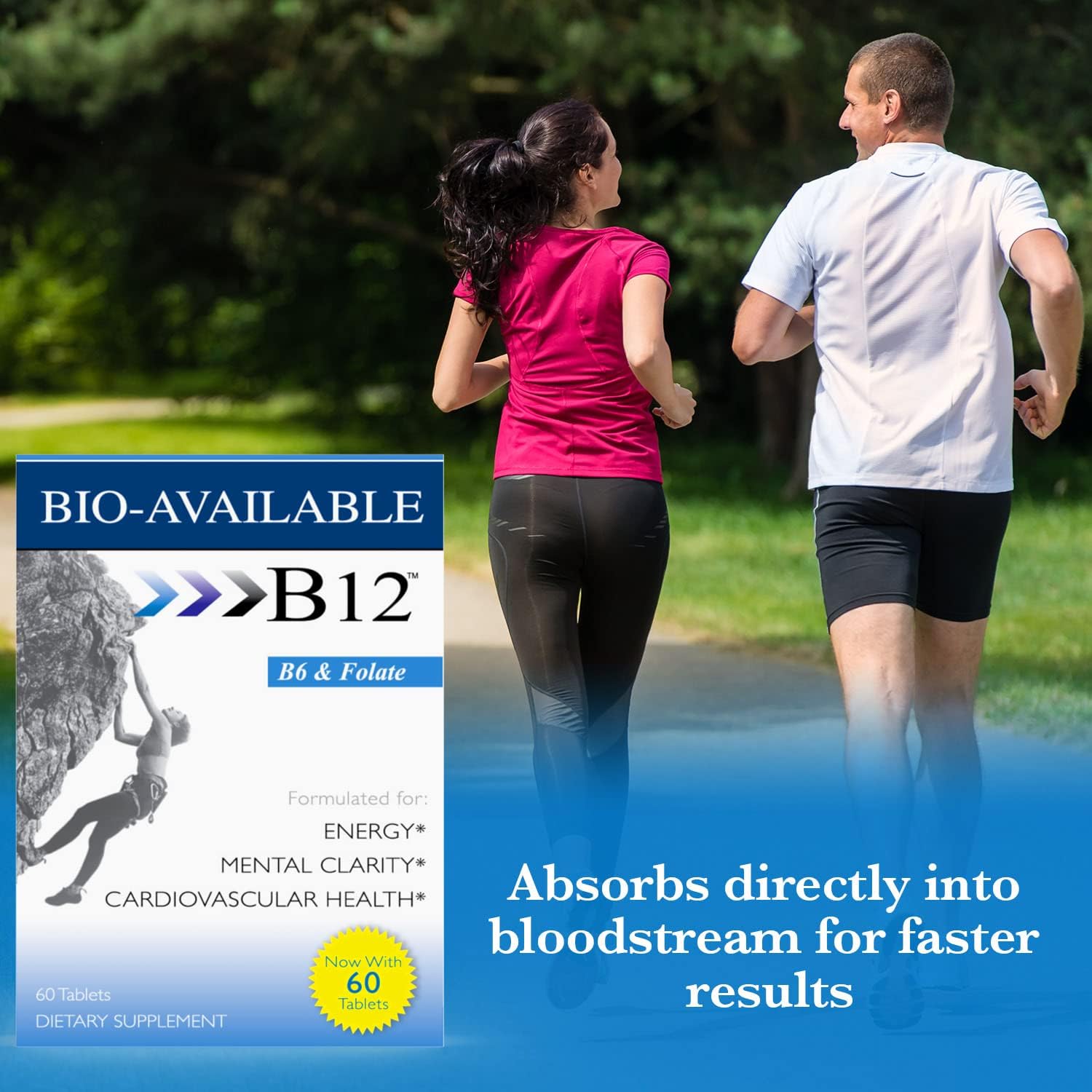 Wellgenix Bio Available Multivitamínico Sublingual - 60 Comprimidos con Vitamina B12 Metilcobalamina, B6, Ácido Fólico y Biotina