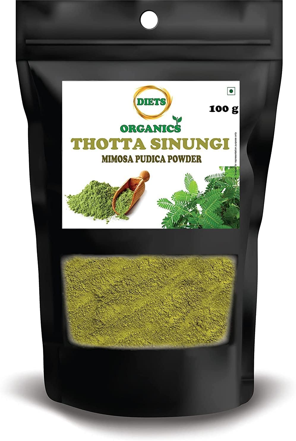 Polvo de Thotta Sinungi (Mimosa Pudica) - 100 g