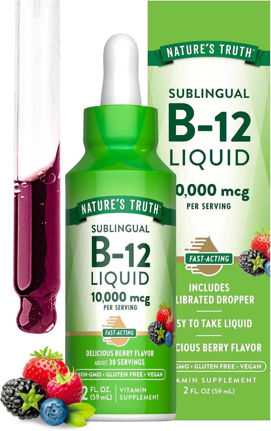 Nature's Truth B12 Sublingual Drops 10.000 mcg - 60 ml
