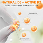 Daiasns Vitamina D3 5000 UI y K2 (MK-7) 120 mcg Gotas, 60 ml