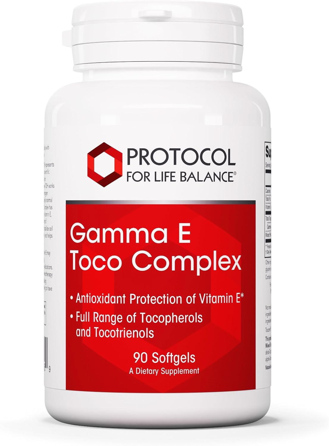 Gamma E Toco Complex - Vitamina E 300mg con Tocotrienoles - 90 Cápsulas Blandas