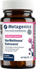 Metagenics HerWellness Estrovera - Suplemento vegetal para la menopausia con ERr 731 - 90 comprimidos