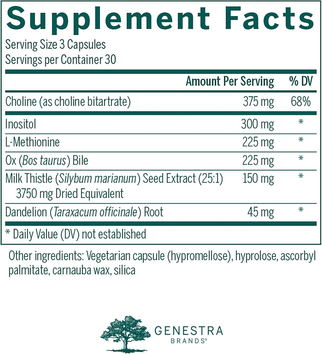 Genestra Brands Ichol Plus - Suplemento Digestivo, 90 Cápsulas
