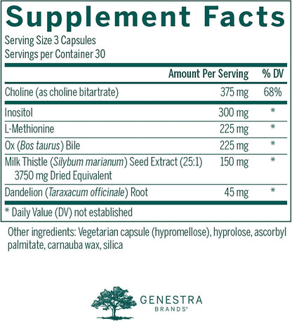 Genestra Brands Ichol Plus - Suplemento – Inositol: Relacionado con la función celular y el metabolismo de los – Image 2