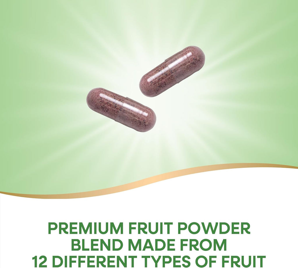 Nature's Way Orchard Fruits, Mezcla de Frutas en Polvo, 900 mg, 60 Cápsulas