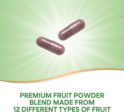 Nature's Way Orchard Fruits, Mezcla de Frutas en Polvo, 900 mg, 60 Cápsulas – Image 2