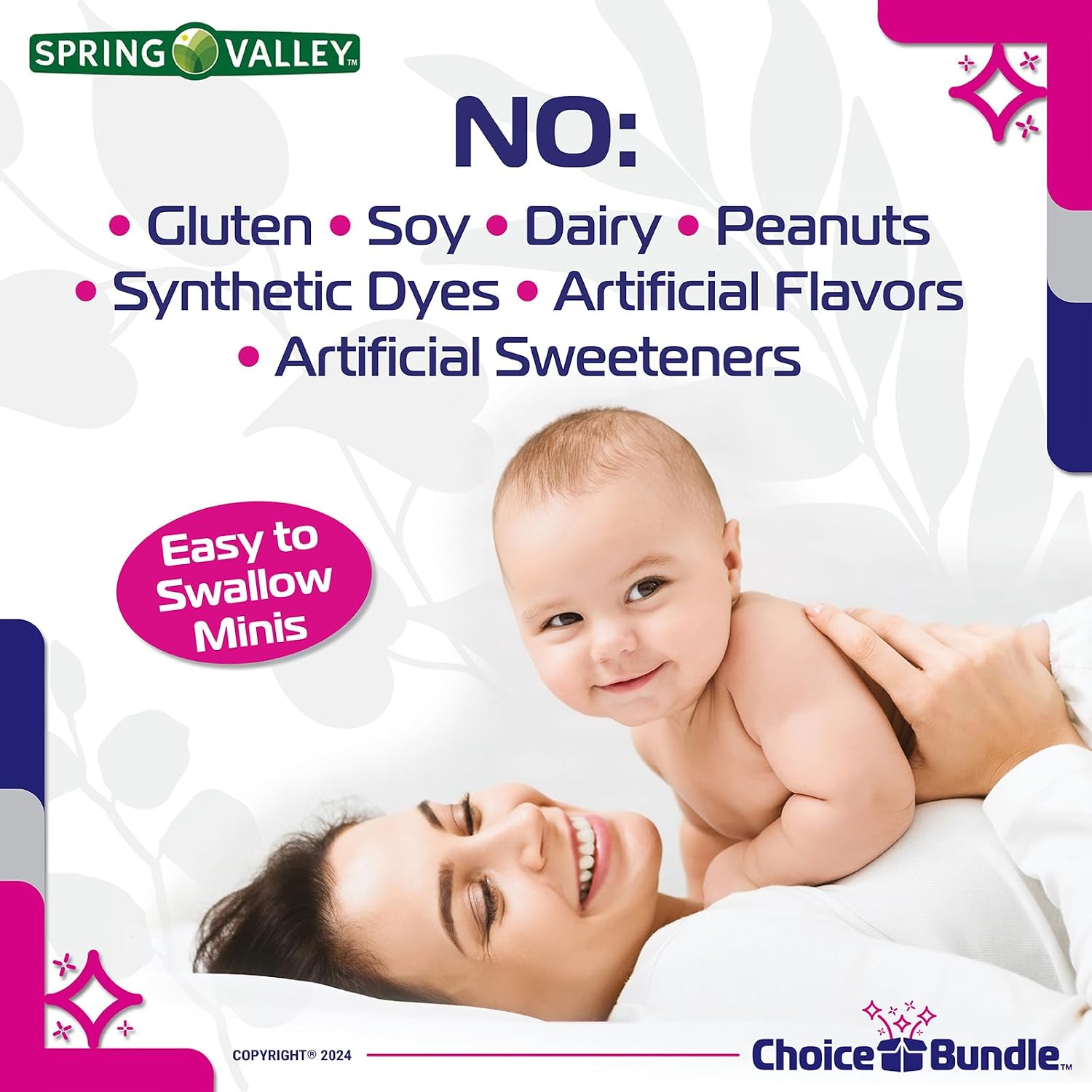 Choice Bundle: Prenatal Multi + DHA Completo Multivitamínico y Mineral – 240 Cápsulas Blandas (2 envases de 120)