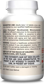 Jarrow Formulas Nicotinamida Mononucleótido (NMN) - 60 Comprimidos - Apoya la Producción de Energía