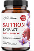 Suplemento de Azafrán 88.5mg | Extracto Puro de Crocus Sativus | 90 Cápsulas (3 Meses)