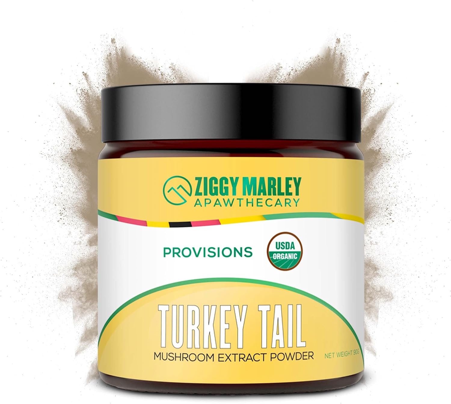 Ziggy Marley's USDA Organic Reishi Mushroom Powder para Perros y Gatos – 90g