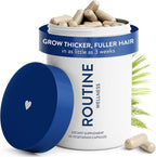 Routine Wellness Suplemento para el Crecimiento del Cabello con Biotina - 60 Cápsulas (30 Días)