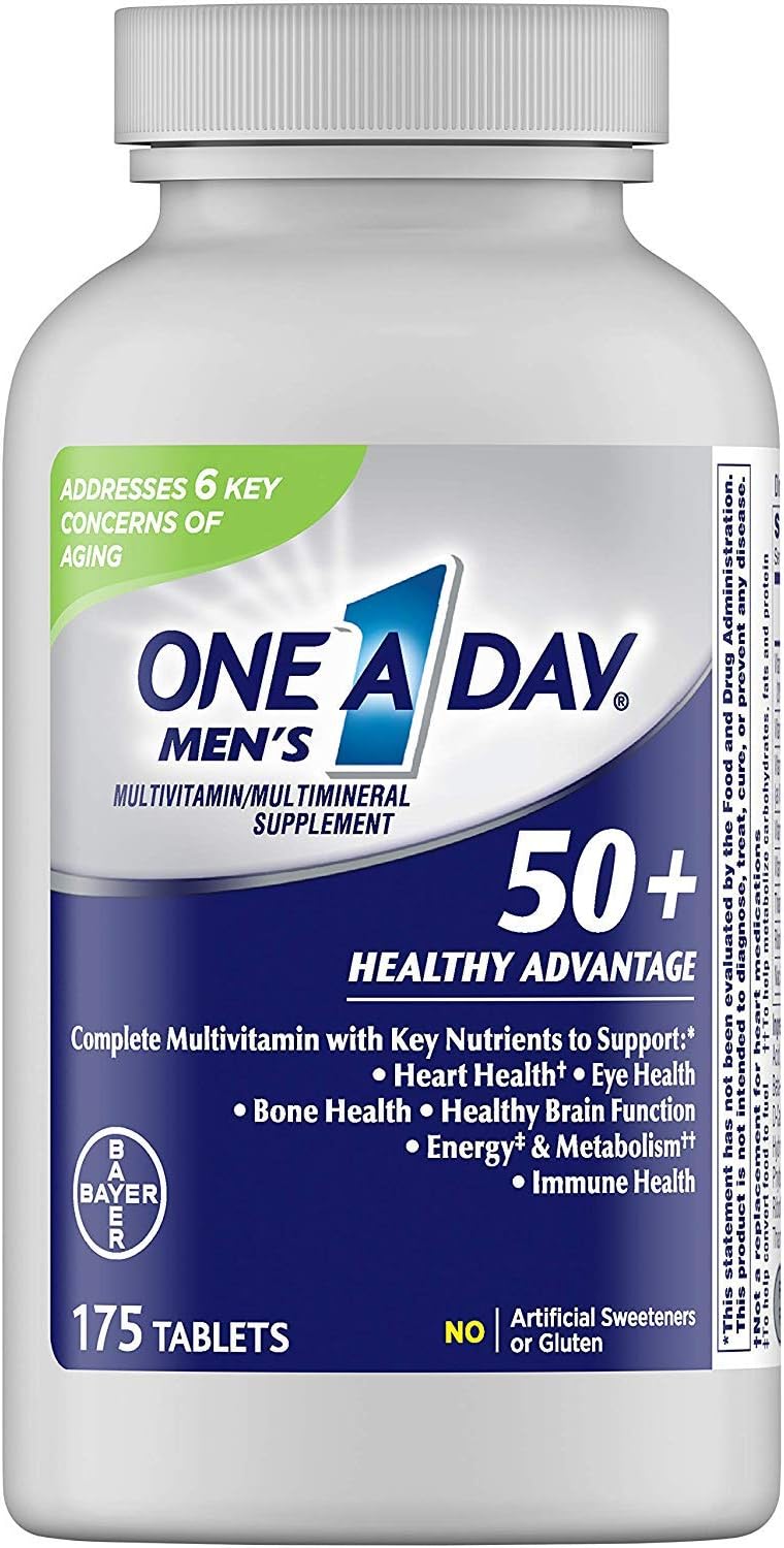One A Day Men's 50+ Multivitamins, 175 Comprimidos