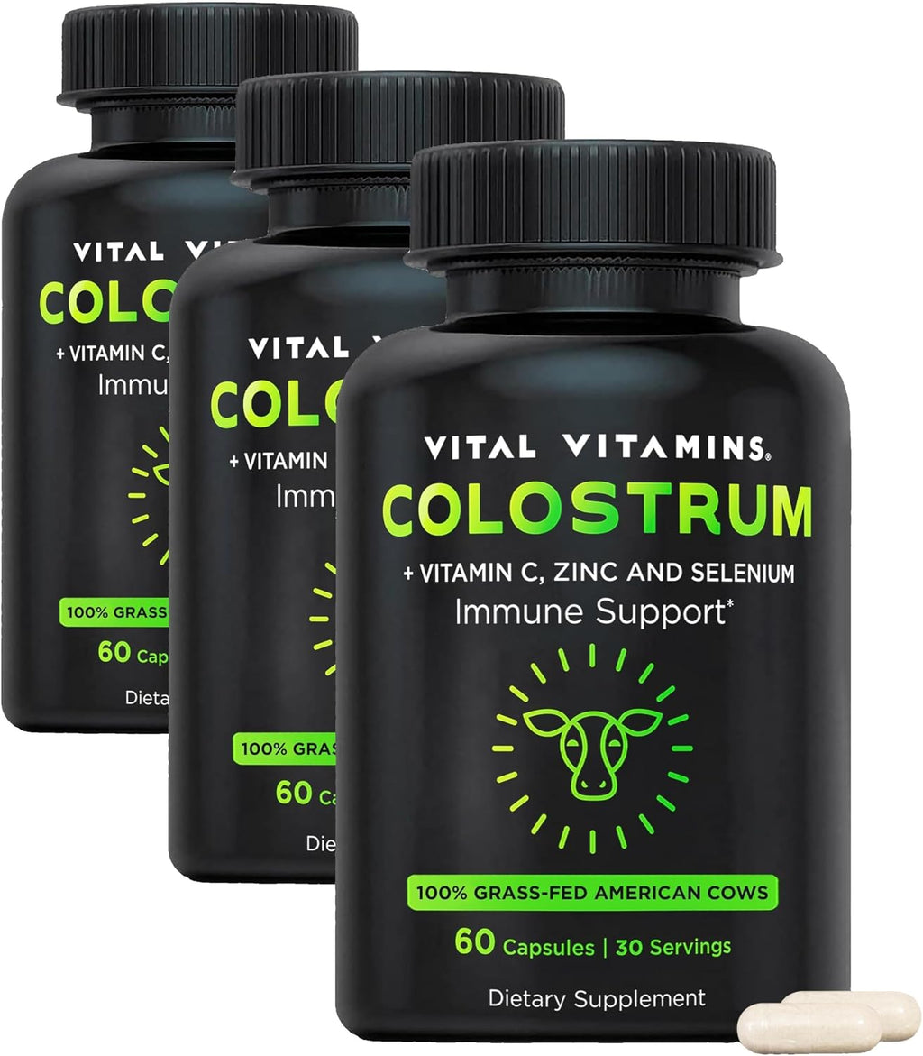 Suplemento de Calostro con Vitamina C, Zinc y Selenio - Vital Vitamins
