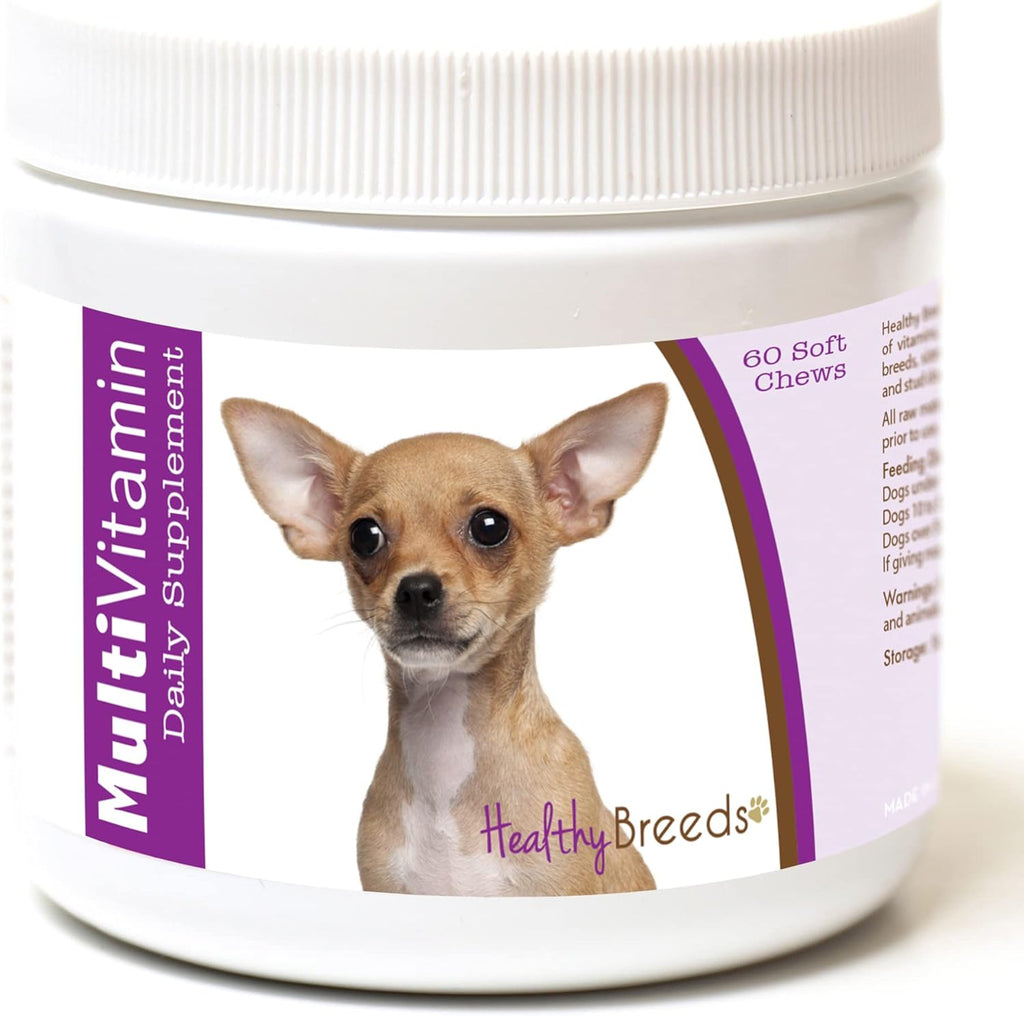 Masticables Suaves Multivitamínicos para Chihuahuas Healthy Breeds 60 Unidades