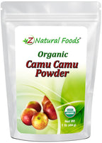 Z Natural Organic Camu Camu en Polvo - Complemento de Vitamina C Natural para Apoyo Inmunitario y Ánimo, Superalimento Vegano, Sin Gluten, 454 g