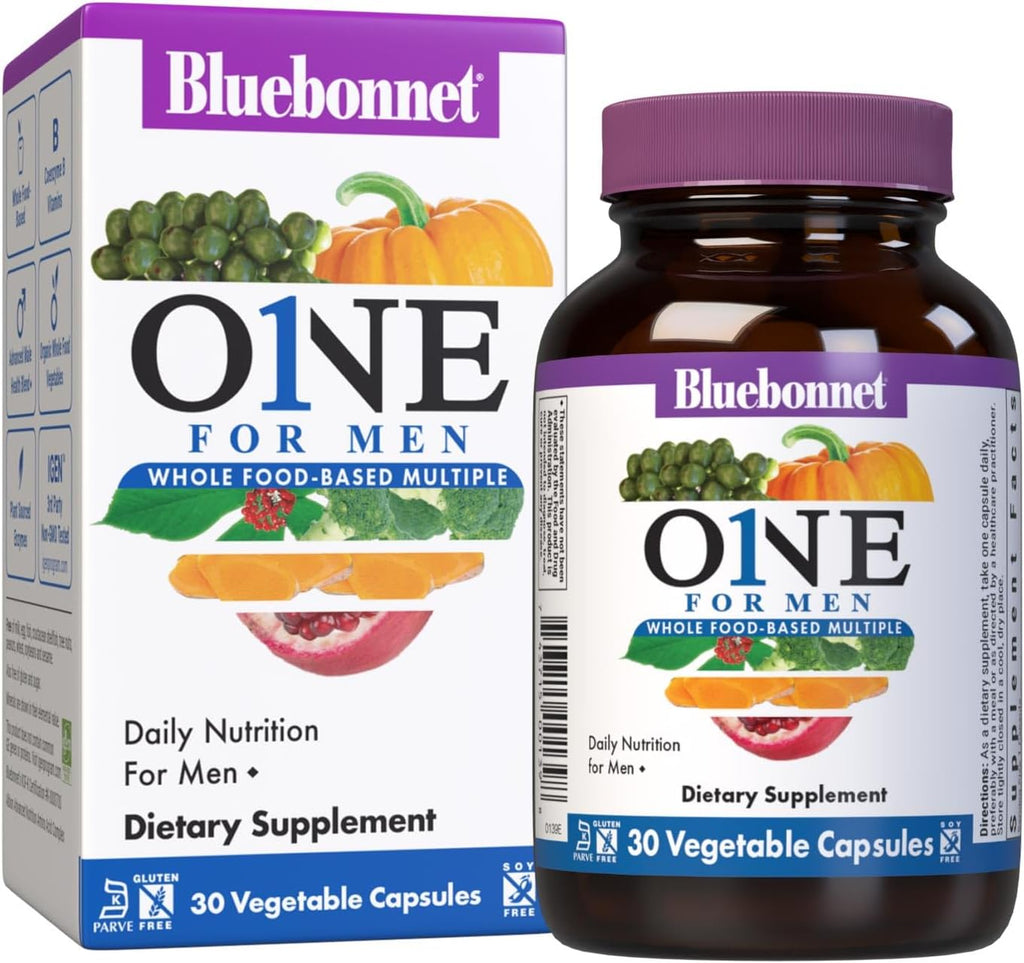 Bluebonnet Nutrition One for Men Multivitamínico Completo - 30 Cápsulas Vegetales