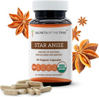 Secrets of the Tribe Cápsulas de Anís Estrellado, 1000 mg, 120 Unidades