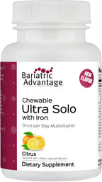 Bariatric Advantage Chewable Ultra Solo con Hierro - Multivitamínico Diario para Pacientes Bariátricos - 90 Comprimidos Masticables
