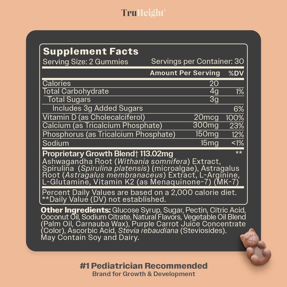 TruHeight Growth Gummies (Sandía) - Suplemento de Crecimiento Natural para Niños y Adolescentes - Vitaminas D, K, Calcio y – Image 8