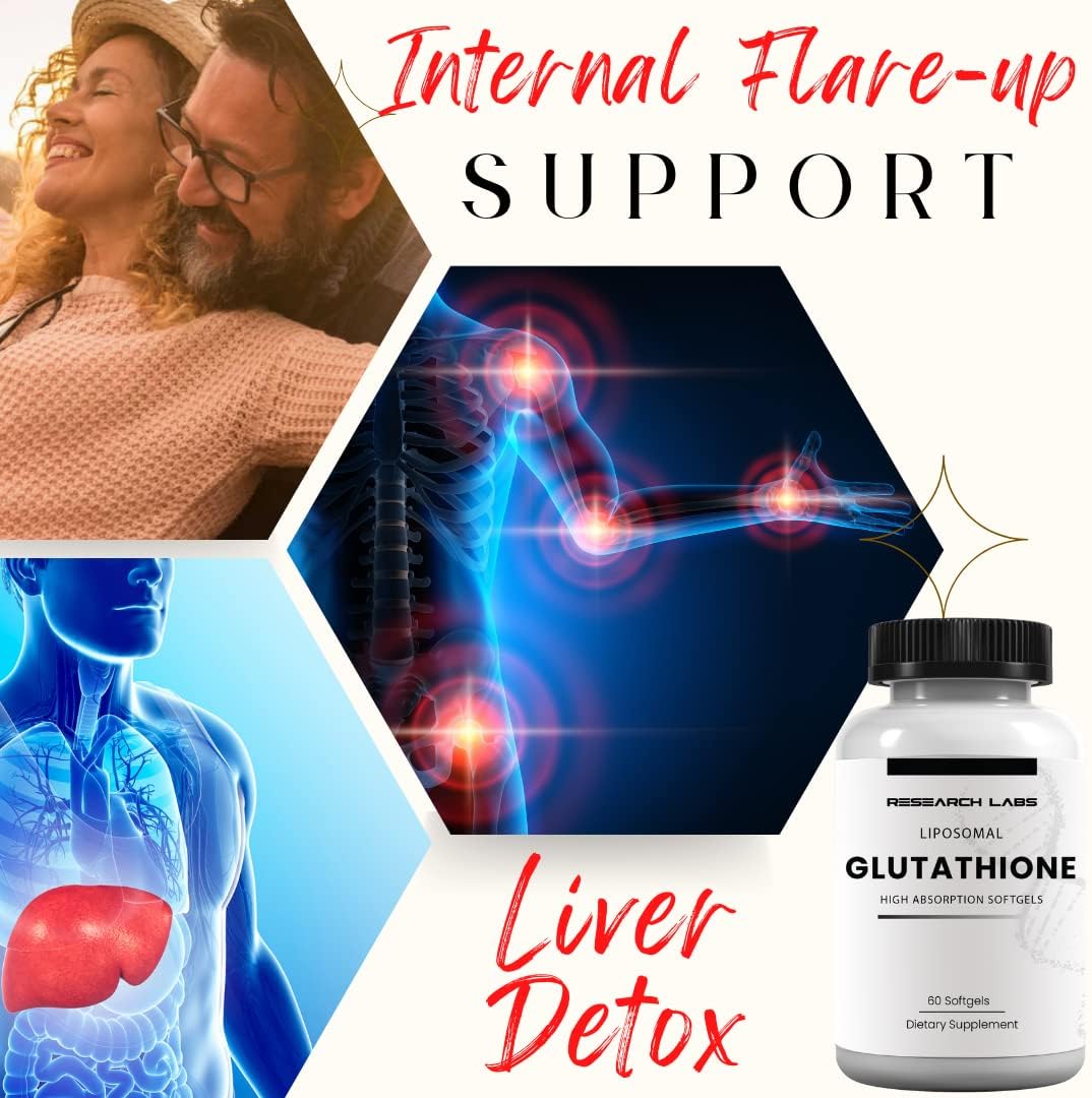 Research Labs Liposomal Glutathione Supplement con Gluta-IV™ – 120 Cápsulas Blandas