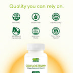 ERAVIBE Suplemento de Calostro 4 en 1, Colágeno, Selenio y Vitamina C - 2100 mg - 120 Cápsulas Veganas