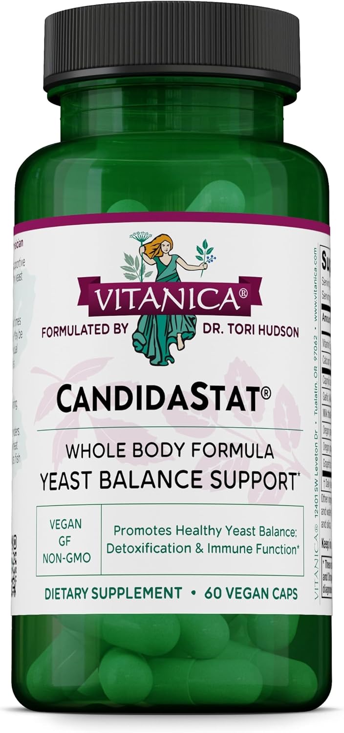 Vitanica Candidastat, Balanced Support, Vegan, 60 Capsules