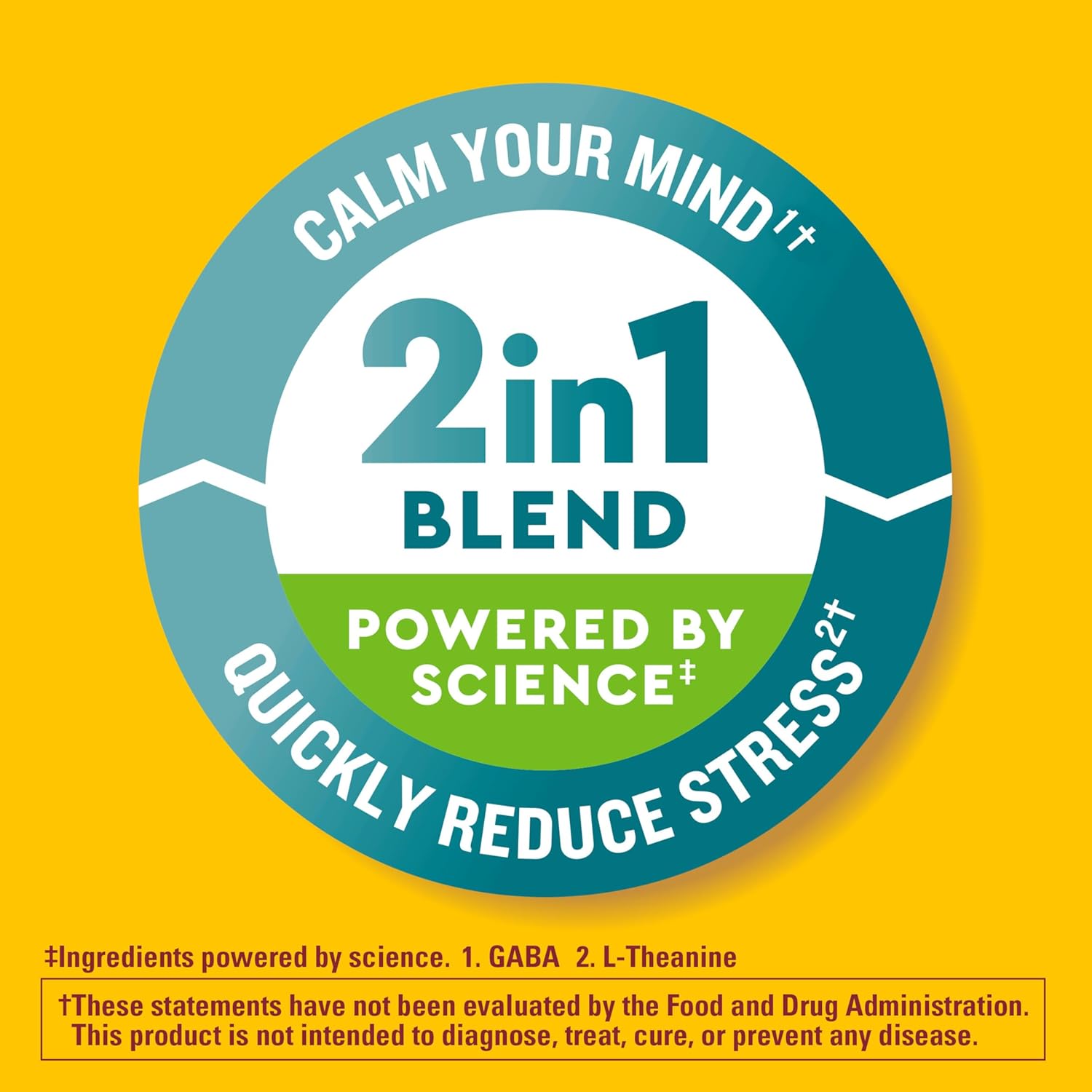 Nature Made Wellblends Stress Relief Gummies, L-teanina 200 mg y GABA 100 mg, 40 gomitas sabor fresa