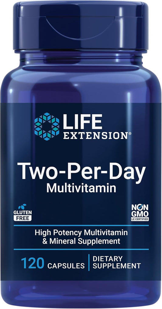 Life Extension Two-Per-Day Multivitamin, 120 Capsules