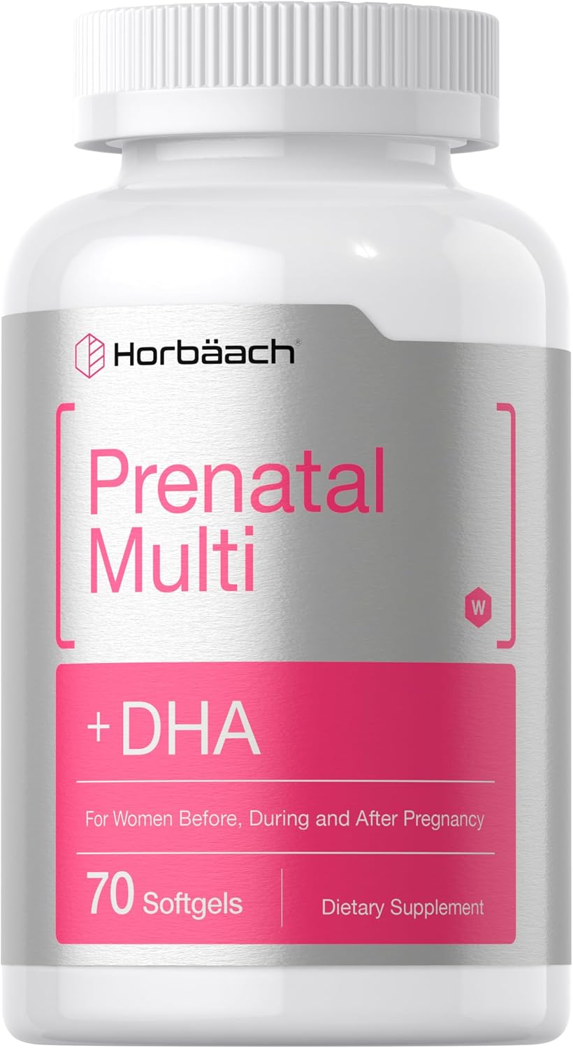 Horbäach Women's Prenatal Multivitamin with – Ácido fólico (folato): Fundamental para la división celular y el – Image 1