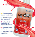 intraKID Multivitamínico Líquido Orgánico para Niños - 946 ml - Sabor Frambuesa