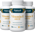 Pattern Wellness Vitamina E 400 UI – 90 Cápsulas Blandas