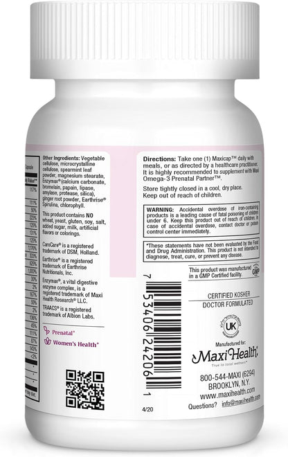 Maxi Health Vitaminas Prenatales – – Vitamina D3: Favorece la absorción de calcio y contribuye al funcionamiento – Image 3