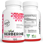 Plantvital Berberina 1200mg (por 2 Cápsulas) - 120 Cápsulas Veganas