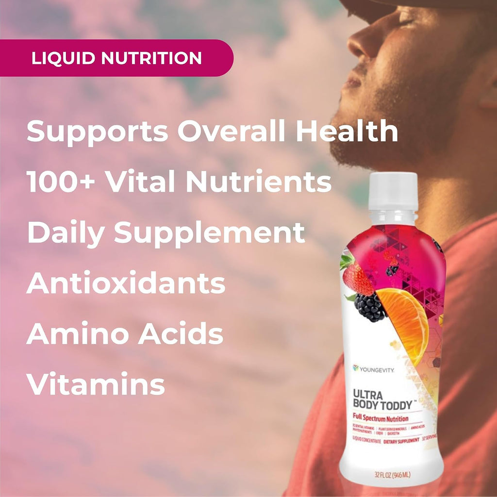 Youngevity Ultra Body Toddy - 100+ Nutrient Mega Multi-Vitamin Mineral Supplement for Men and Women (32 Fl Oz, Pack of 2)