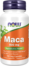 NOW Foods Maca 500 mg, 100 Cápsulas Veganas