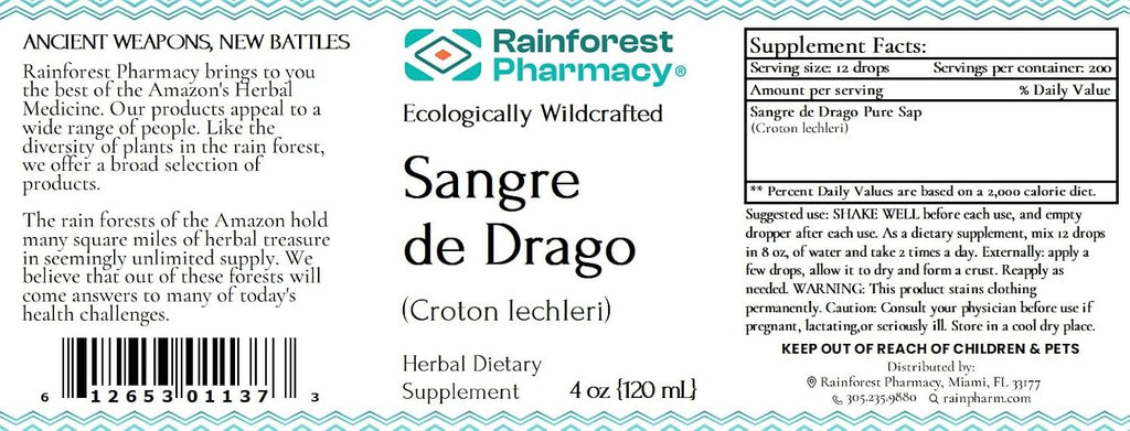 Sangre de Drago (Dragon's Blood) Líquido 100% Puro 118 ml (4 oz)