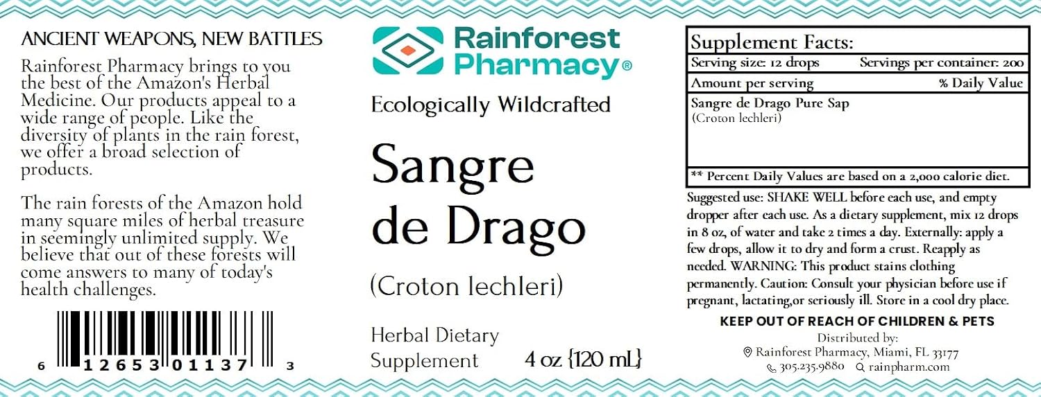 Sangre de Drago (Dragon's Blood) Líquido 100% Puro 118 ml (4 oz)