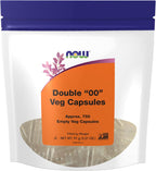 Cápsulas Vegetales Vacías Tamaño 00 de NOW Foods, 750 Unidades