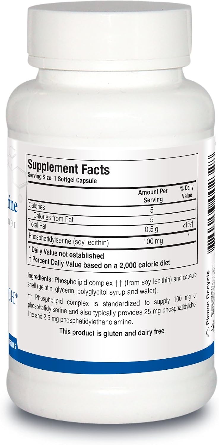BIOTICS RESEARCH Phosphatidylserine, 90 Cápsulas Blandas
