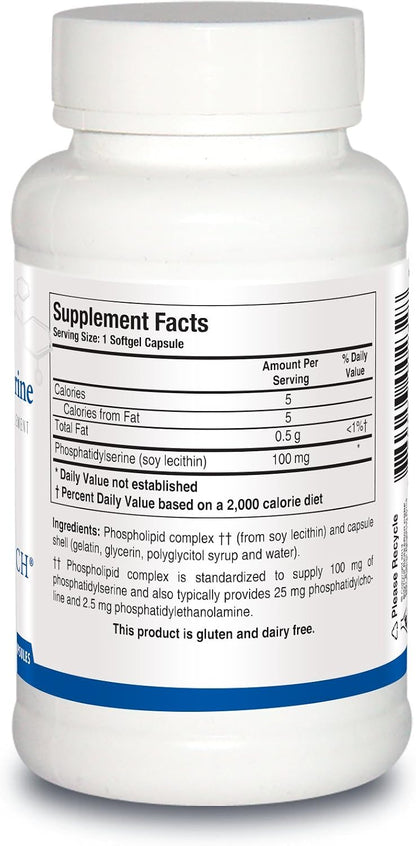 BIOTICS RESEARCH Phosphatidylserine, 90 Cápsulas Blandas – Image 2