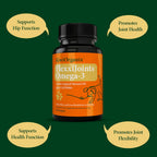 FlexxiJoints Omega-3 para Perros - Aceite de Mejillón de Labios Verdes (60 Cápsulas Blandas)