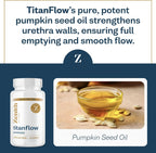TitanFlow - Complemento para la Próstata con Aceite de Semilla de Calabaza