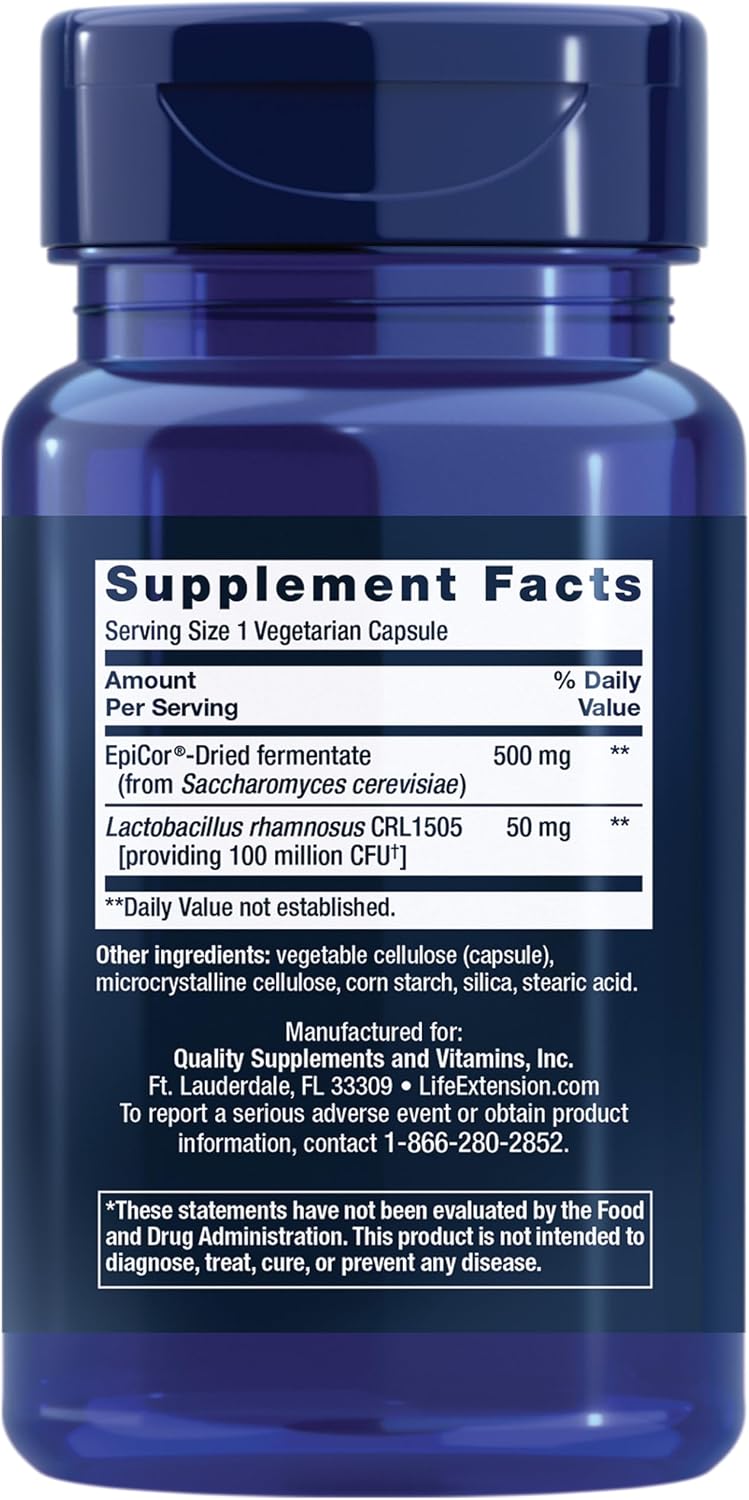 Life Extension FLORASSIST Immune & Nasal Defense - 30 Cápsulas Vegetarianas