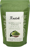 Moringa en Polvo | 100% Pura Hoja de Moringa sin Tallos | Raslok (226 g)