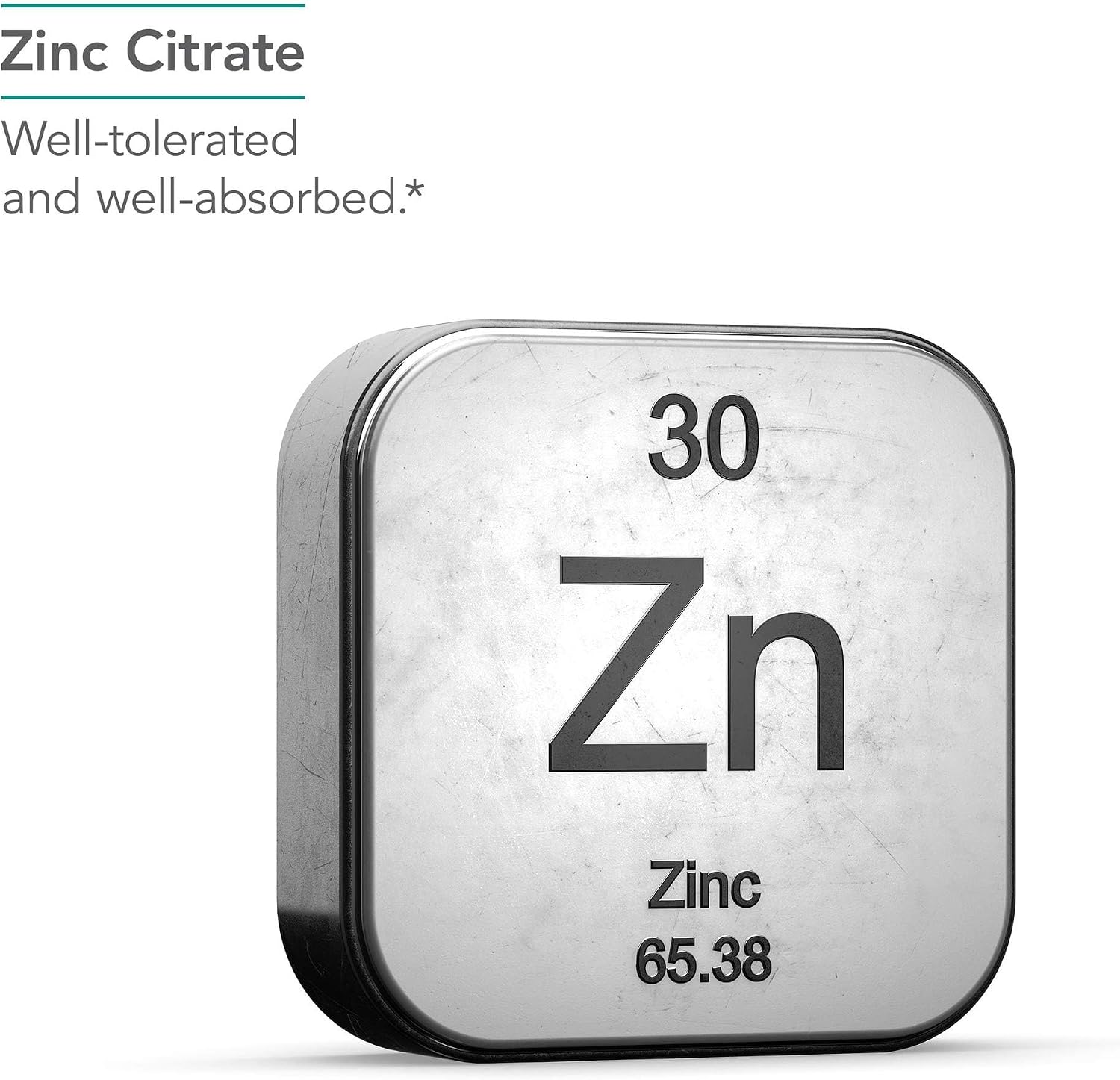 NutriCology Zinc Citrate - 25 mg - 60 Capsules
